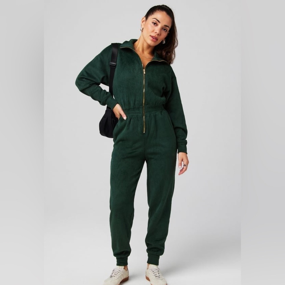 NWT Fabletics Romper/Jumpsuit Emerald Green Sz M